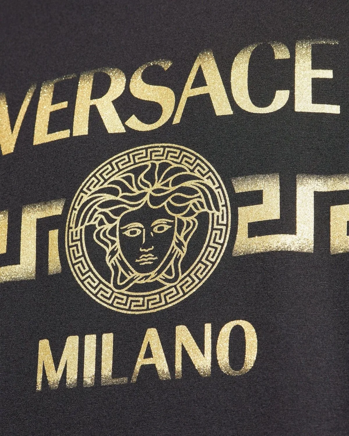 Áo phông nam màu đen Versace Medusa mã 2 cao cấp đa năng