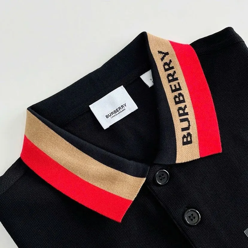 Áo polo Burberry màu đen nam hàng khan hiếm vừa vặn chuẩn mã 6