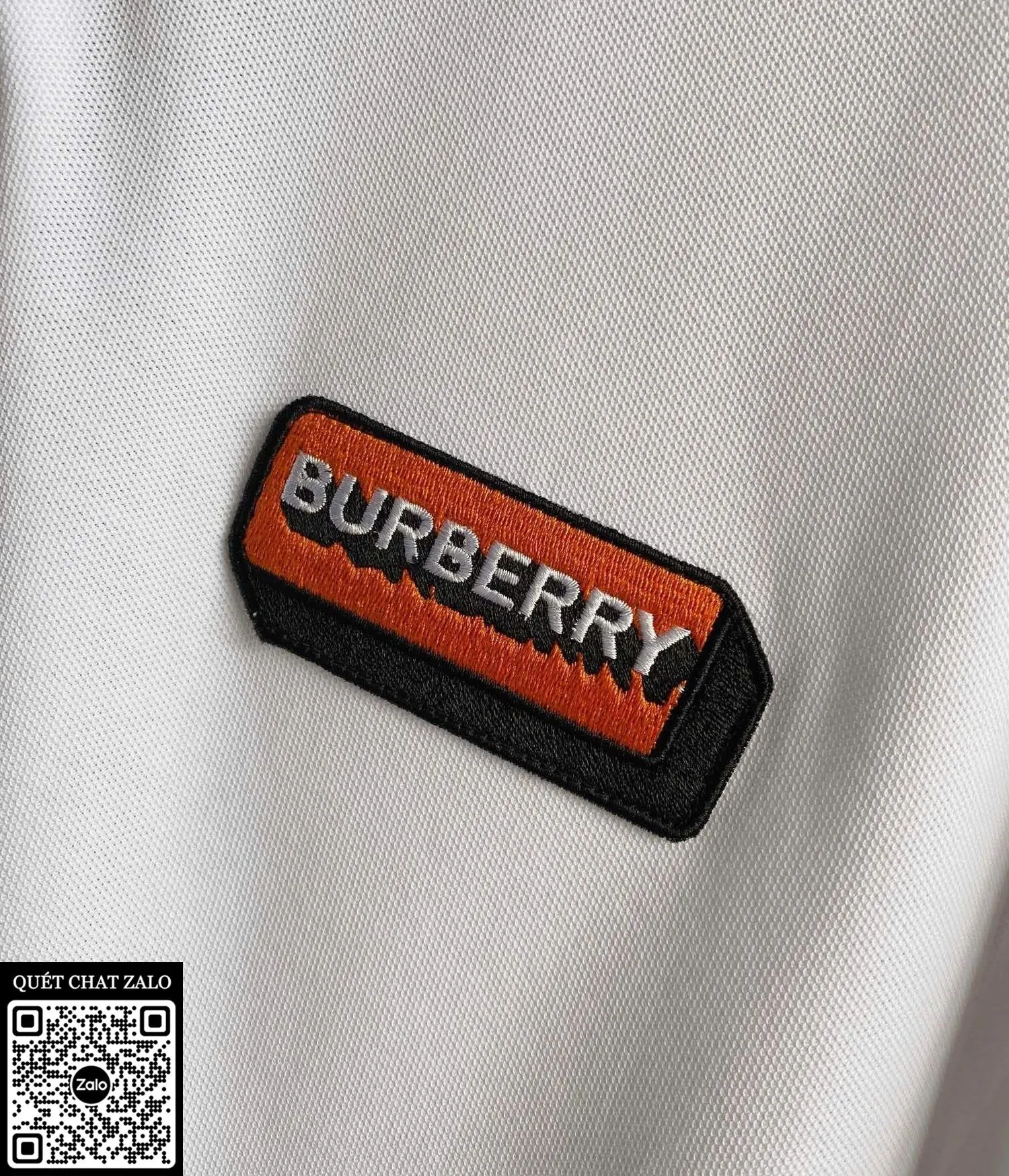 Áo polo nam màu trắng BBR mã 8 Like Authentic limited đẹp hoàn hảo