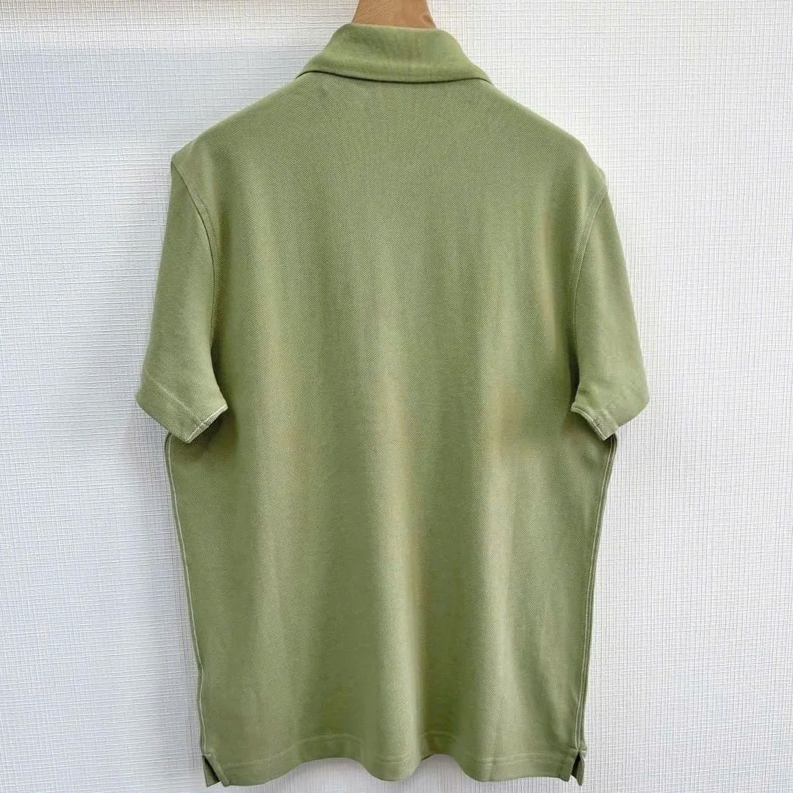 Áo polo nam màu xanh BBR Burberry cao cấp men lì đẳng sang mã 2