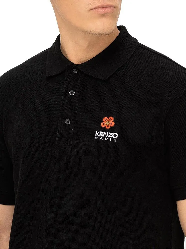 Áo polo Kenzo màu đen nam mã 1b cao cấp ấn tượng chất liệu bền đẹp