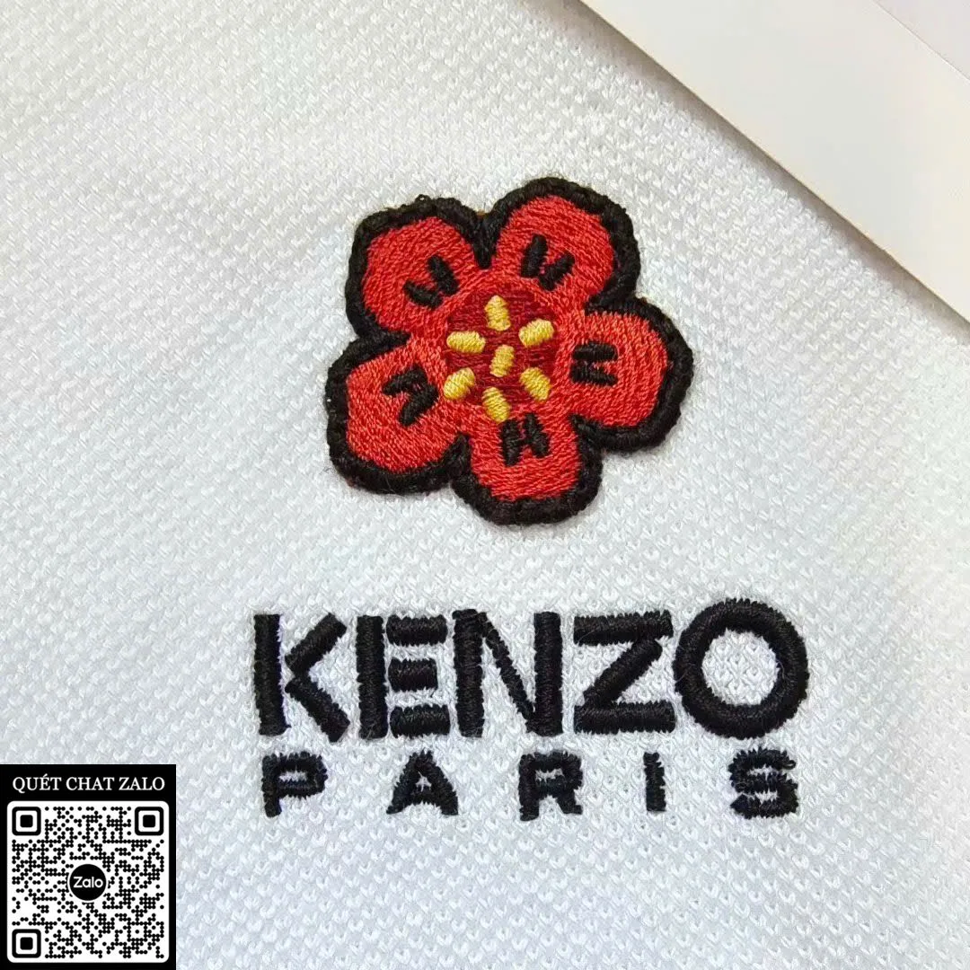 Áo polo Kenzo nam màu trắng mã 1b phong cách thượng hạng thoải mái