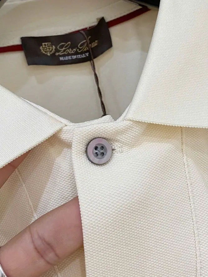 Áo polo nam màu trắng Loro Piana mã 1 phiên bản giới hạn độc lạ Áo polo nam màu trắng Loro Piana mã 1 phiên bản giới hạn độc lạ