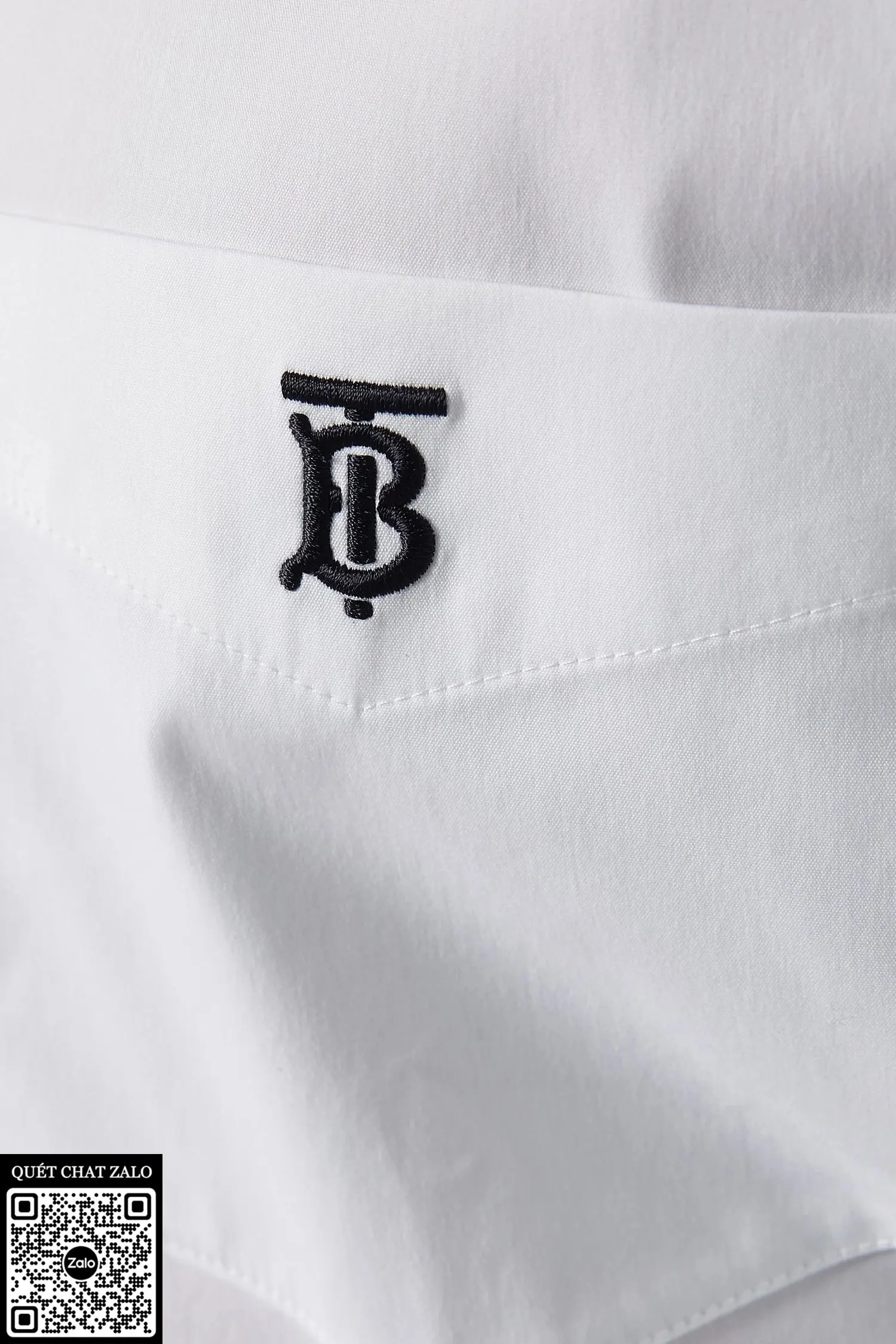 Áo sơ mi nam màu trắng BBR tay dài mã 1 hiếm đẹp ấn tượng
