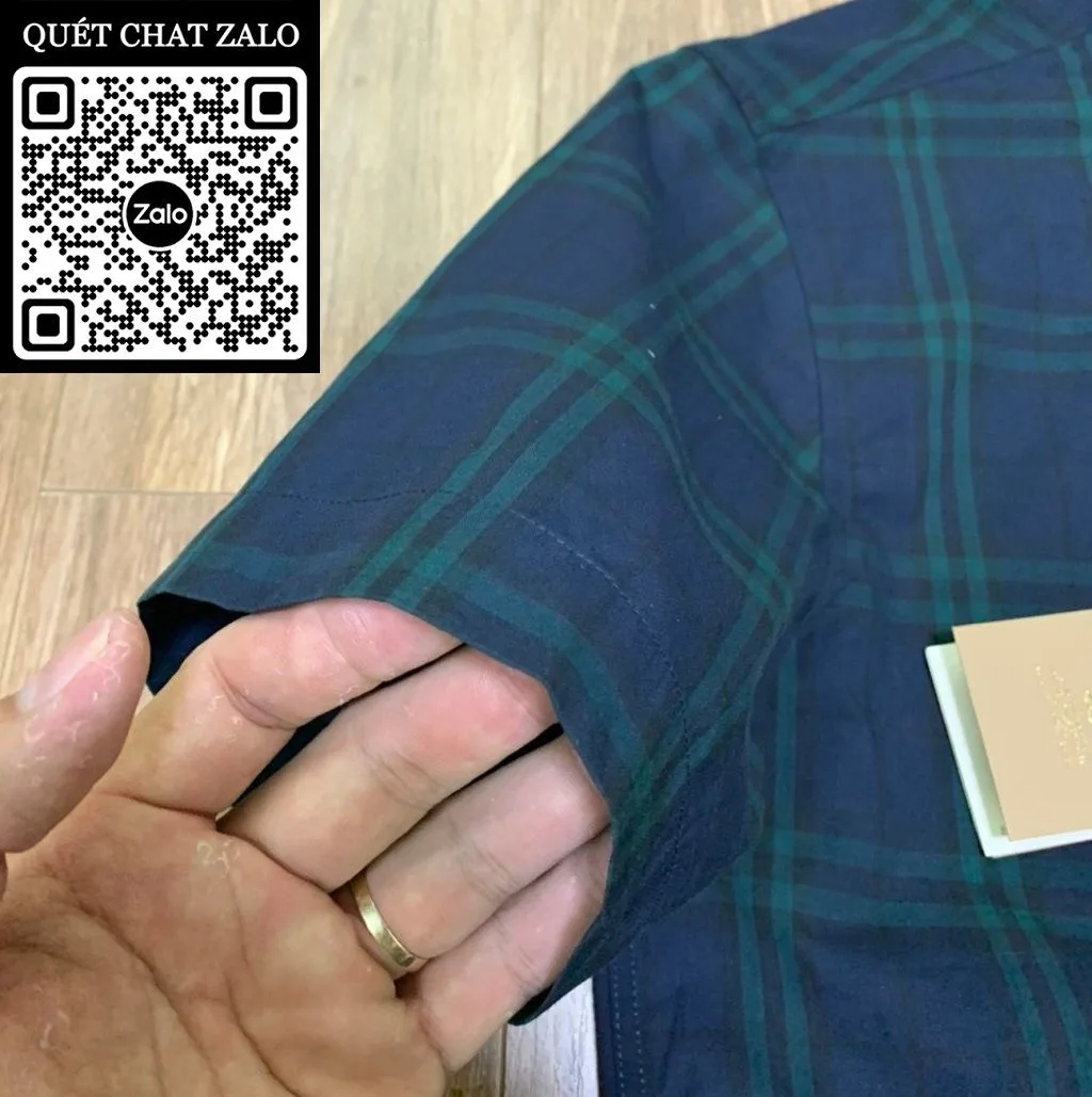 Mẫu Burberry cực phẩm áo sơ mi kẻ BBR xanh caro tay ngắn nam mã 37 Mẫu Burberry cực phẩm áo sơ mi kẻ BBR xanh caro tay ngắn nam mã 37