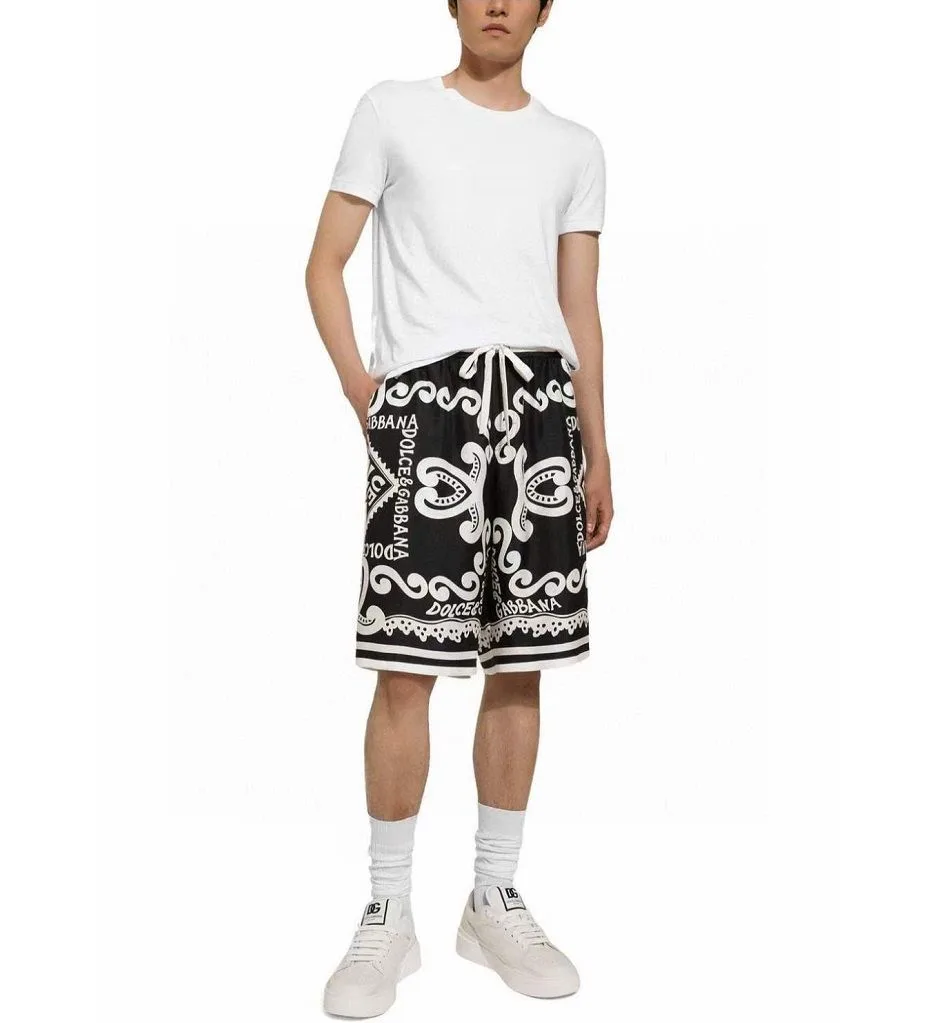 Áo sơ mi nam màu đen DG tay ngắn mã 2 chuẩn men Dolce Gabbana tinh tế