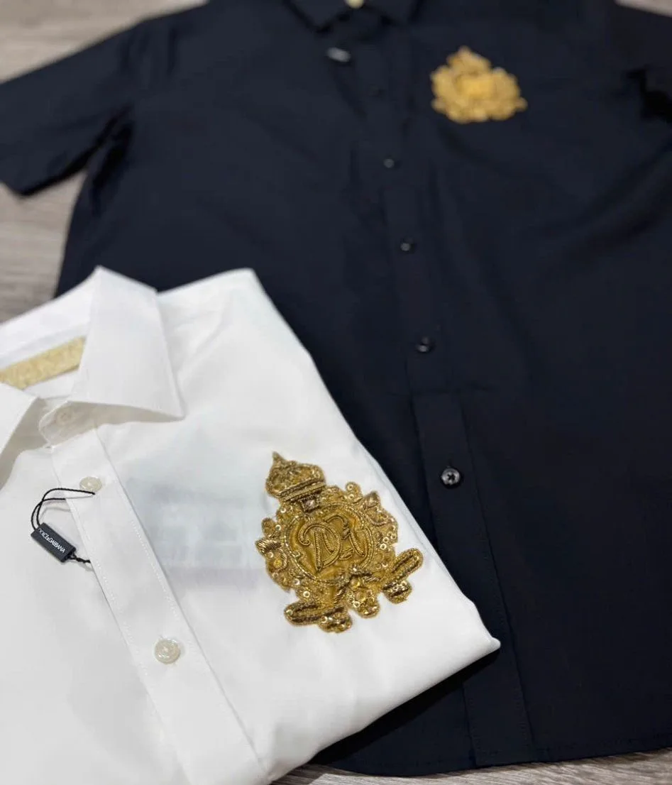 Áo sơ mi nam màu đen Dolce tay ngắn mã 4 DG hợp mốt siêu phẩm chất Áo sơ mi nam màu đen Dolce tay ngắn mã 4 DG hợp mốt siêu phẩm chất