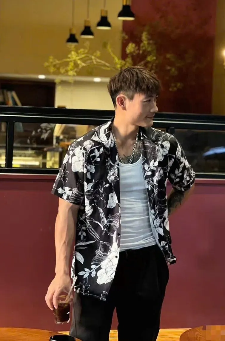 Áo sơ mi nam DG màu đen tay ngắn mã 6 Dolce like real cao cấp Áo sơ mi nam DG màu đen tay ngắn mã 6 Dolce like real cao cấp