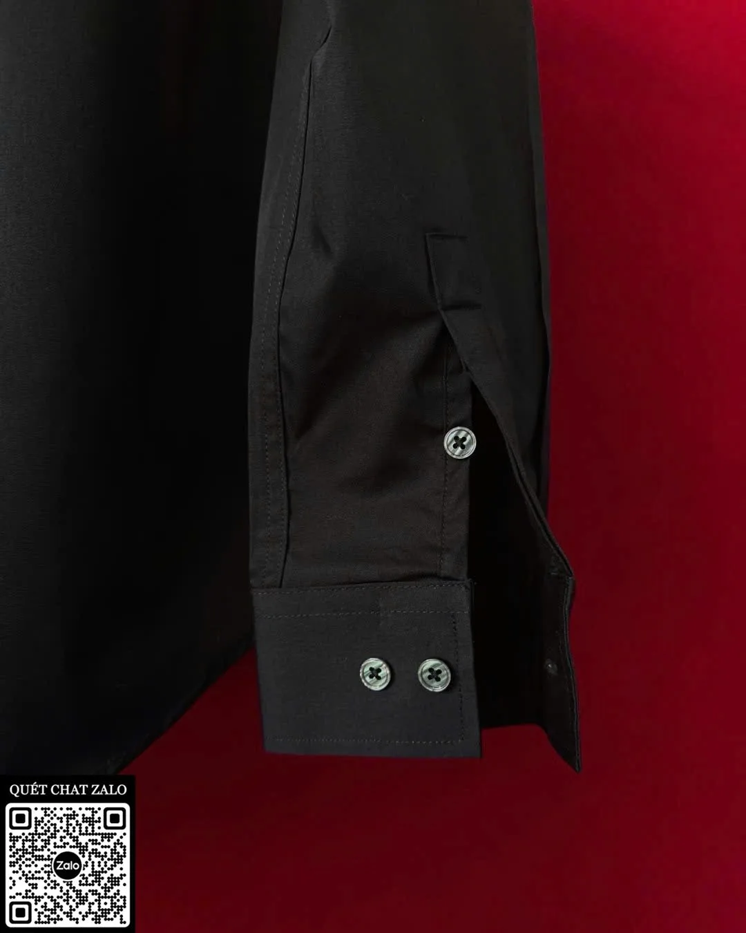 Áo sơ mi nam Dior màu đen tay dài mã 1 cao cấp gọn gàng dáng đẹp