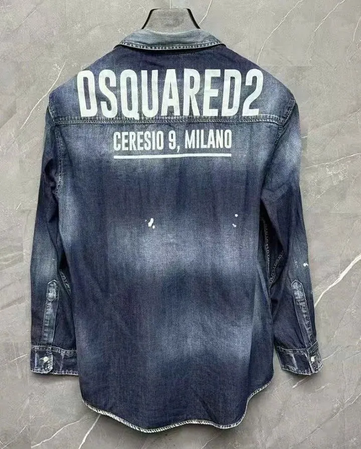 Áo sơ mi nam dài tay đẹp màu xanh jean Dsq2 mã 1b yêu luôn chất lượng