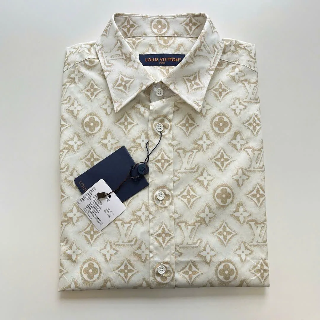 Áo sơ mi LV trắng tay dài mã 1 nam lựa chọn hợp lý thượng lưu