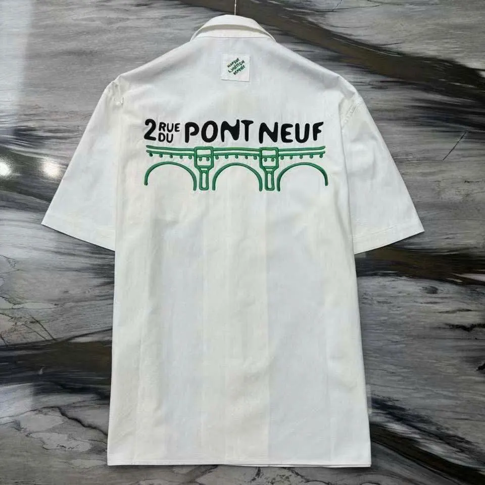 Áo sơ mi LV tay ngắn trắng mã 1 nam thuộc exclusive collection