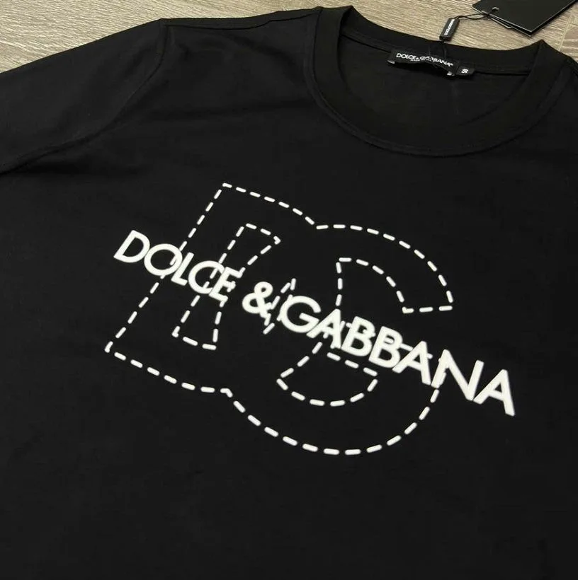 Áo thun đen đẹp Dolce Gabbana cổ tròn mã 10b - áo phông xịn nam nữ