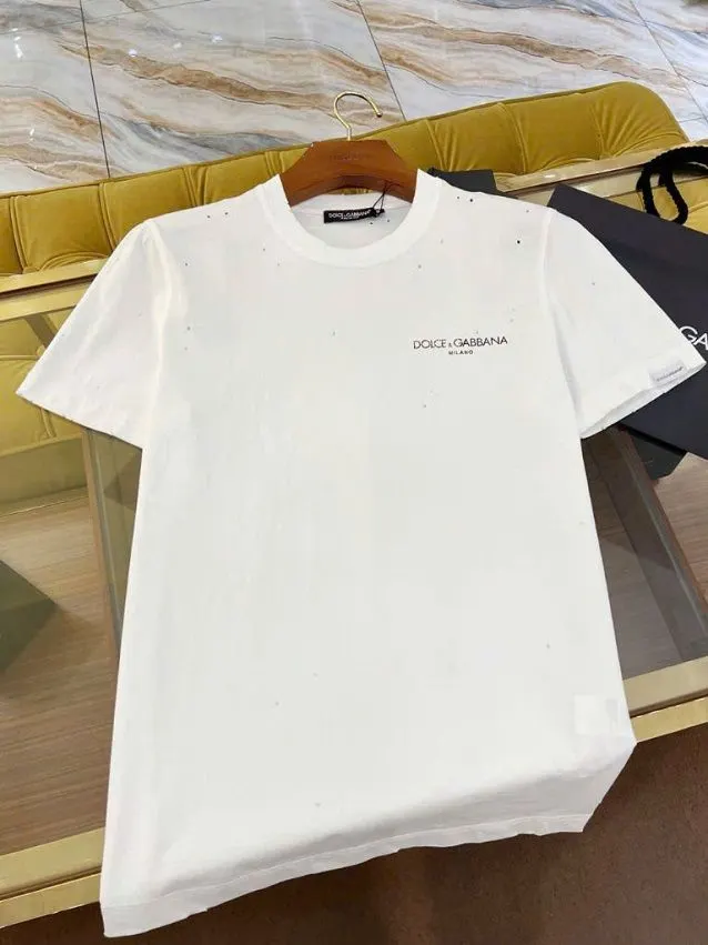 Áo phông trắng nam hàng hiệu Dolce Gabbana cổ tròn mã 29 Like Authentic Áo phông trắng nam hàng hiệu Dolce Gabbana cổ tròn mã 29 Like Authentic