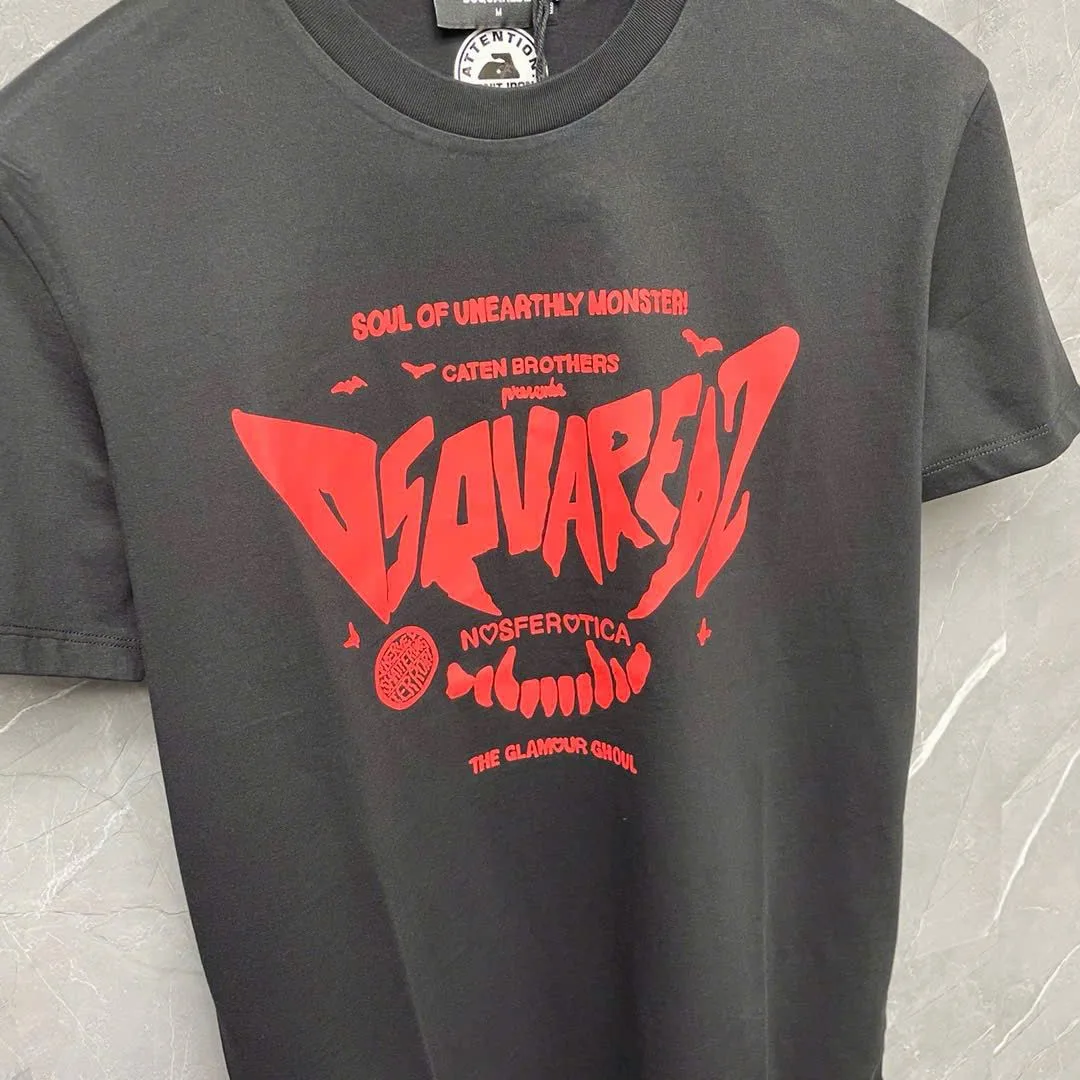 Áo phông đen trơn nam mã 5 Dsq2 cổ tròn Like Authentic cao cấp