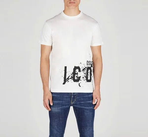 Áo phông Dsquared2 nam trắng hàng giới hạn mã 3 Dsq2 cuốn hút Áo phông Dsquared2 nam trắng hàng giới hạn mã 3 Dsq2 cuốn hút