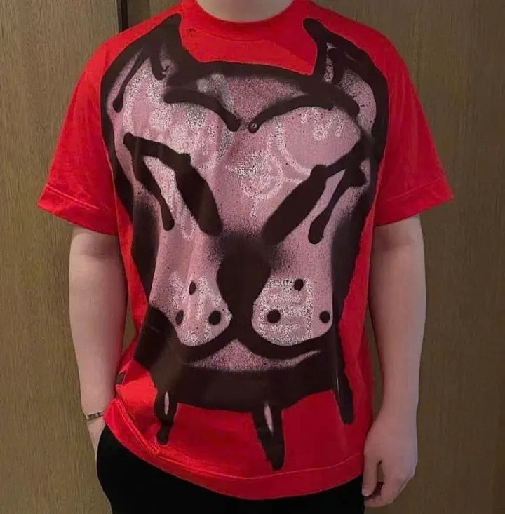 Áo phông Givenchy nam đỏ mã 1 - Áo thun cổ tròn loại xịn xịn mịn