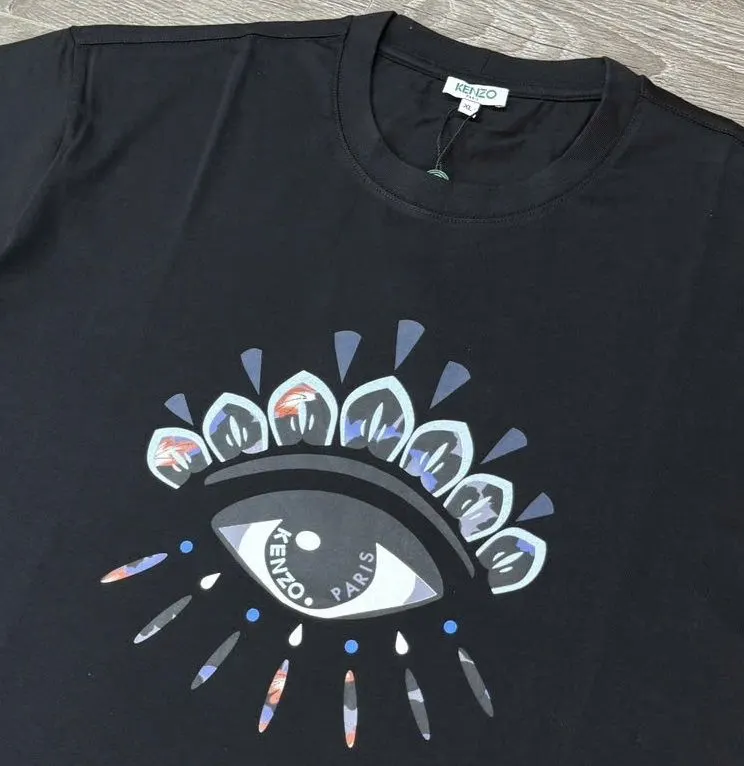 Áo thun đen cổ tròn Kenzo cao cấp cuốn hút nam nữ mã 12 sang trọng Áo thun đen cổ tròn Kenzo cao cấp cuốn hút nam nữ mã 12 sang trọng
