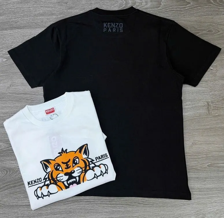 Áo thun đen Kenzo mã 3 cổ tròn cao cấp chuẩn style nam nữ năng động Áo thun đen Kenzo mã 3 cổ tròn cao cấp chuẩn style nam nữ năng động