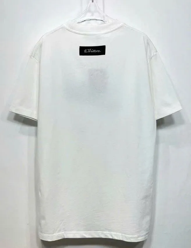 Áo Louis Vuitton trang áo phông cổ tròn nam nữ mã 12 hoàn hảo Áo Louis Vuitton trang áo phông cổ tròn nam nữ mã 12 hoàn hảo