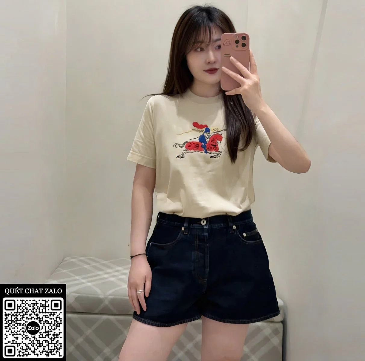 Áo phông nam màu nâu Burberry mã 1 chuẩn đẹp Like Authentic