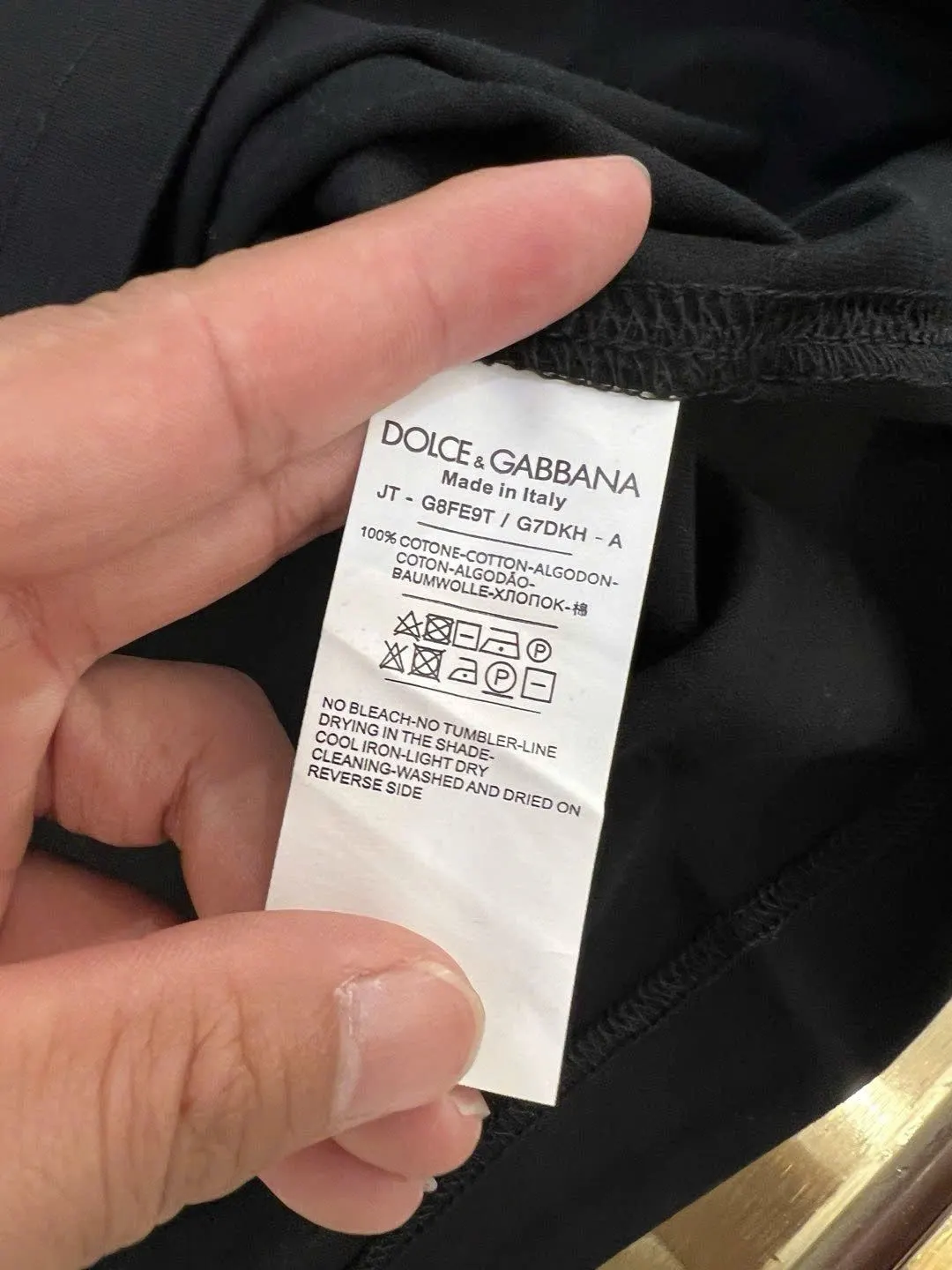 Áo phông DG nam màu đen Dolce Gabbana mã 21 cao cấp tinh tế đẳng cấp