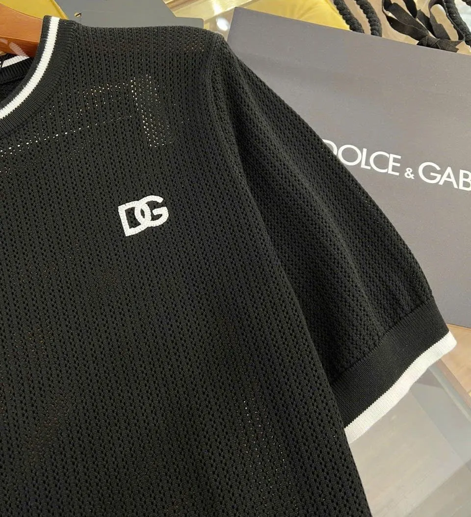 Áo thun Gucci đen mã 7b nam DG dòng premium lịch lãm nam tính Áo thun Gucci đen mã 7b nam DG dòng premium lịch lãm nam tính