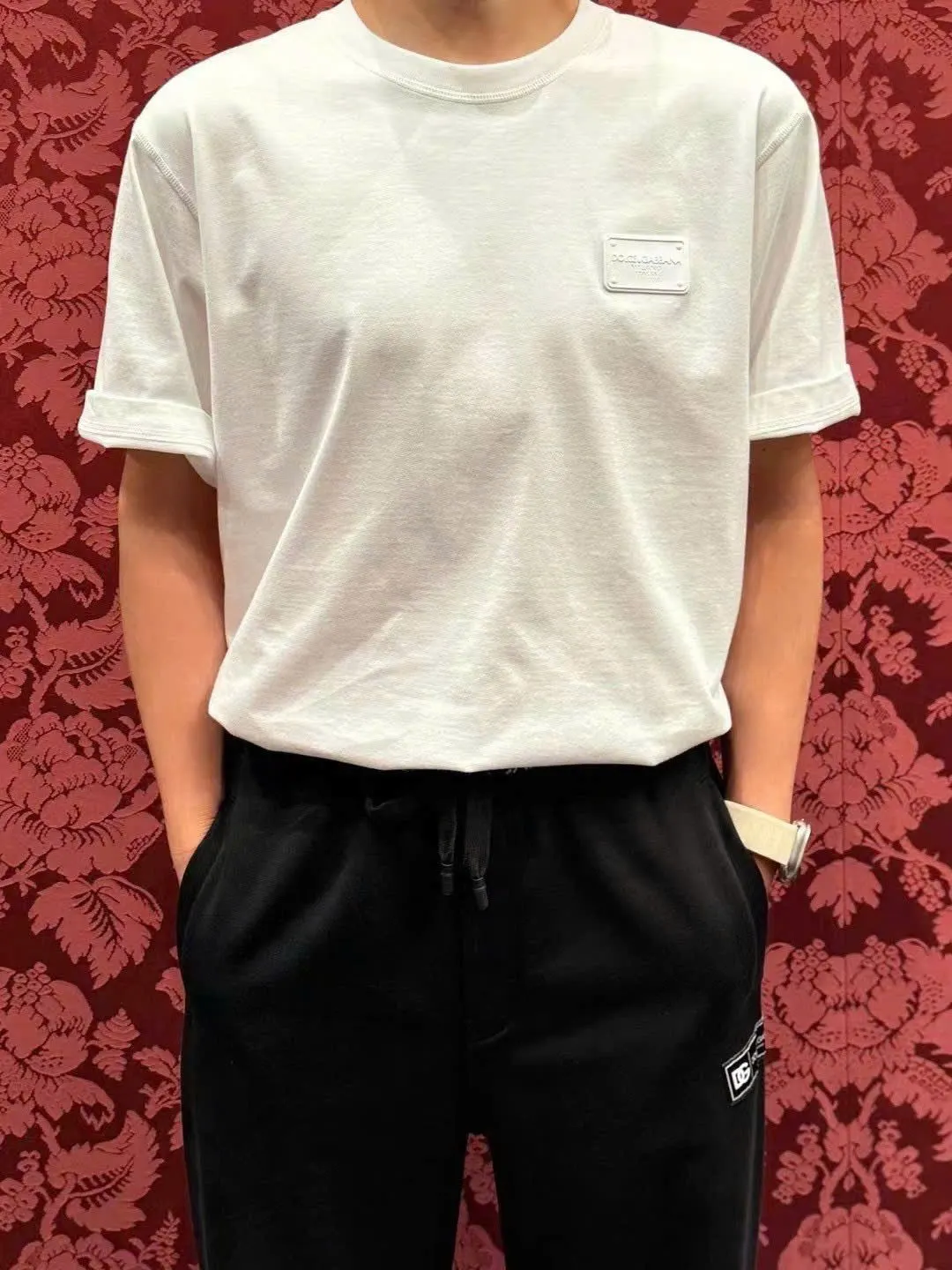 Áo thun Dolce Gabbana áo phông trắng nam cao cấp nổi bật mã 1