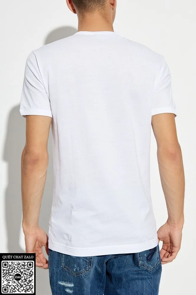 Áo phông nam màu trắng DG mã 31b Dolce chất lượng sành điệu cao