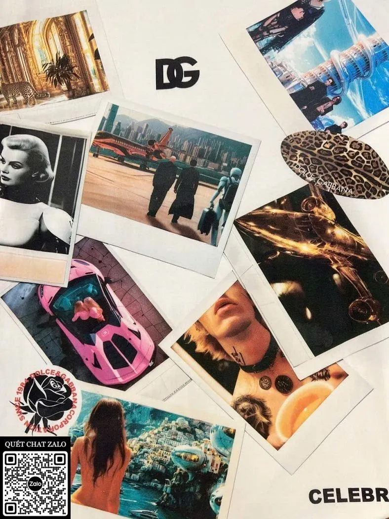 Áo phông nam màu trắng Dolce Gabbana mã 36 thượng hạng thích ngay