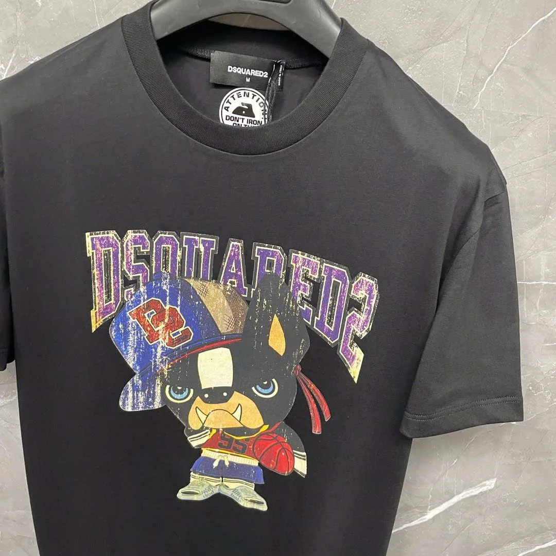 Áo phông Dsquared2 nam màu đen mã 16 Dsq2 chuẩn men Like Authentic Áo phông Dsquared2 nam màu đen mã 16 Dsq2 chuẩn men Like Authentic