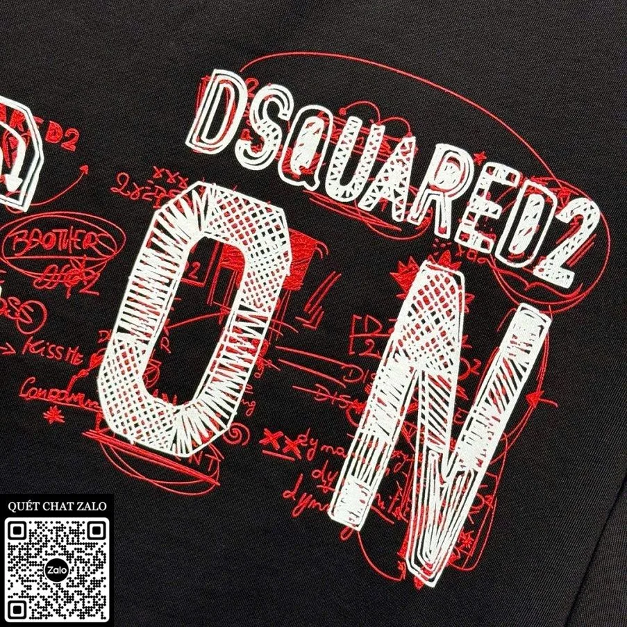 Áo phông nam màu đen Dsquared2 mã 20b cao cấp đánh giá xuất sắc