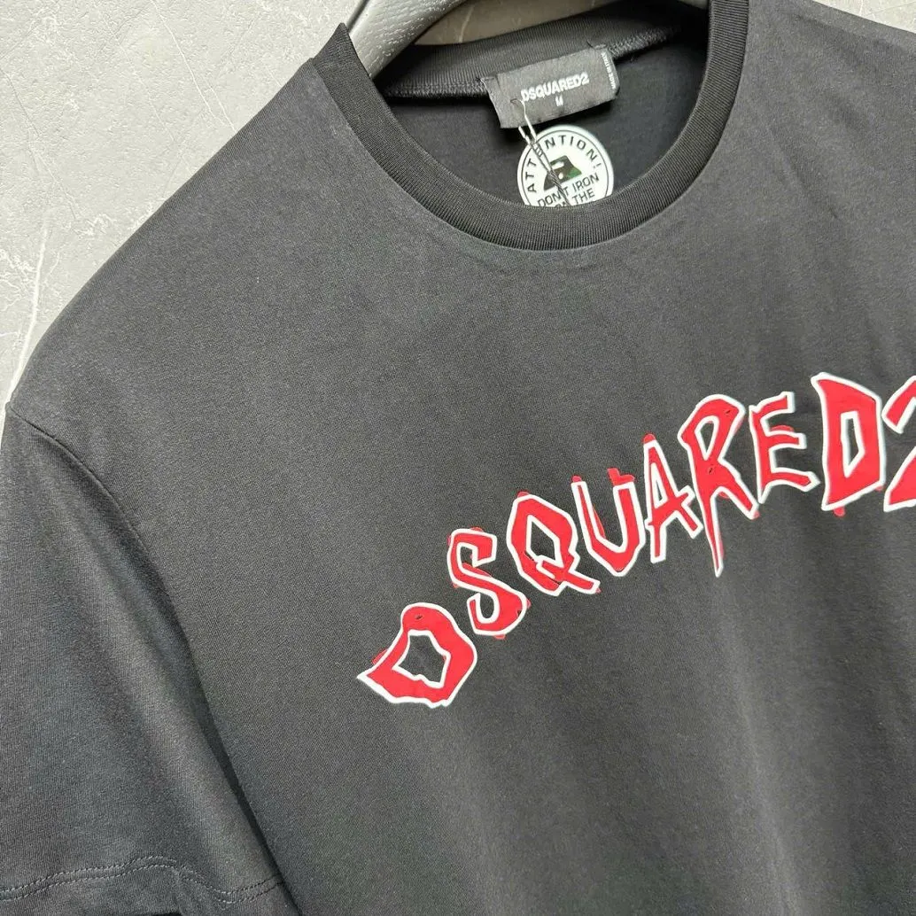 Áo thun Dsquared2 đen nam mã 24 form chuẩn phân khúc xịn cao cấp Áo thun Dsquared2 đen nam mã 24 form chuẩn phân khúc xịn cao cấp