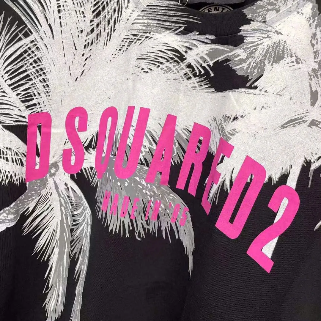 Áo phông nam màu đen Dsq2 mã 9 Dsquared2 đẳng cấp ngất ngây thời