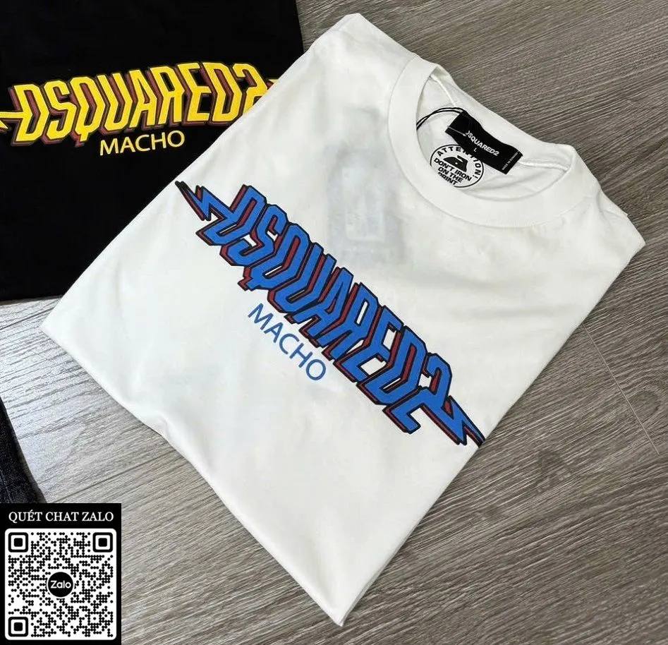 Áo phông nam màu trắng Dsq2 mã 19 hiếm Dsquared2 hoàn hảo chuẩn đẹp Áo phông nam màu trắng Dsq2 mã 19 hiếm Dsquared2 hoàn hảo chuẩn đẹp