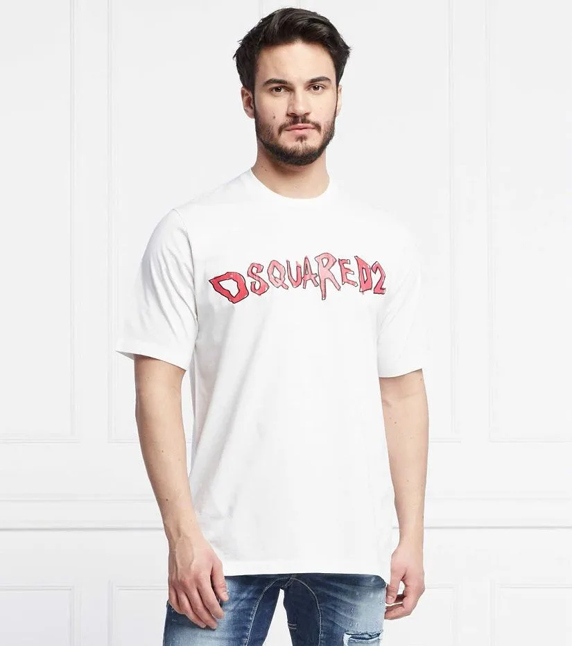 Áo Icon trắng Dsquared2 elegant style mã 20 đa năng cho nam tinh tế