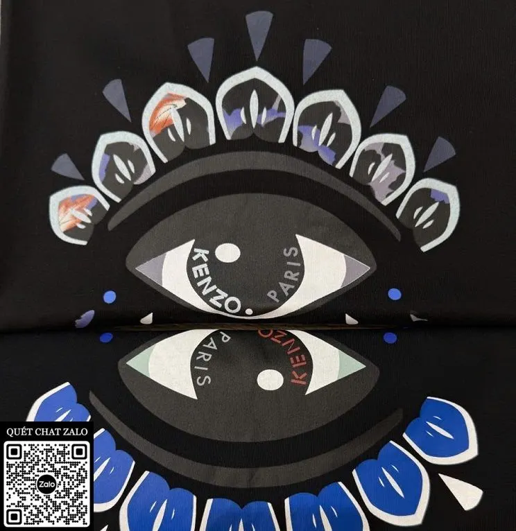 Áo phông nam màu đen Kenzo mã 12 cao cấp chuẩn style mới thời thượng