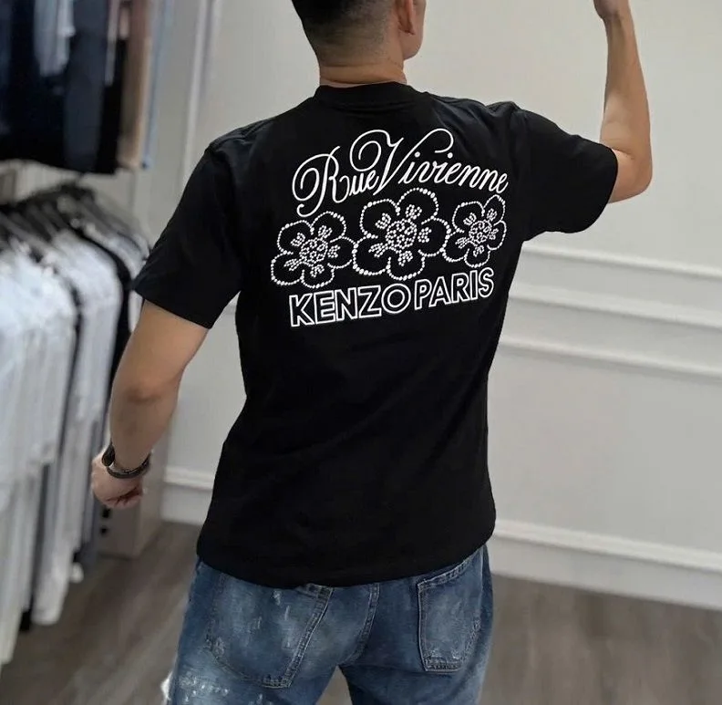 Áo thun Kenzo chính hãng nam màu đen mã 2 sành điệu tầm cao cấp Áo thun Kenzo chính hãng nam màu đen mã 2 sành điệu tầm cao cấp