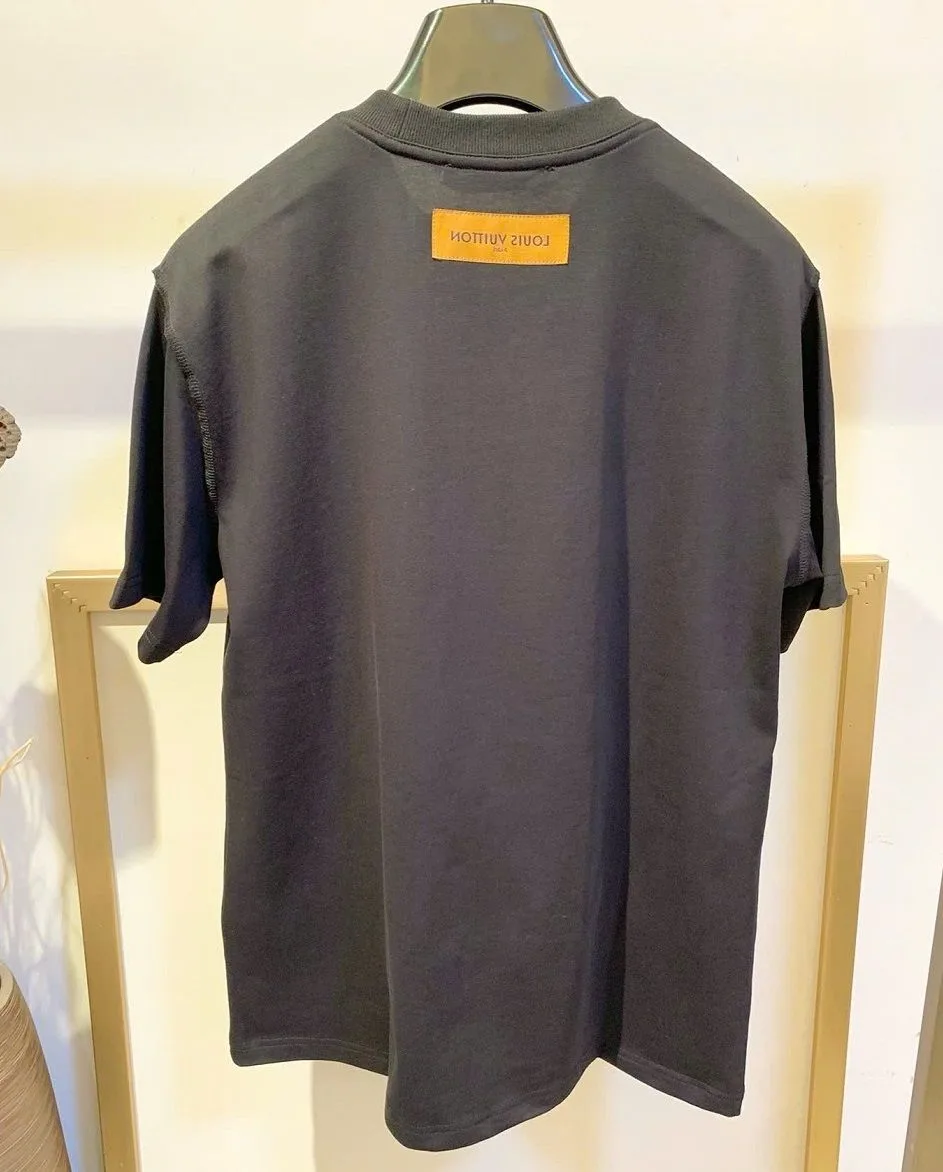 Áo thun LV đen Louis Vuitton cao cấp sang trọng form chuẩn mã 16 nam