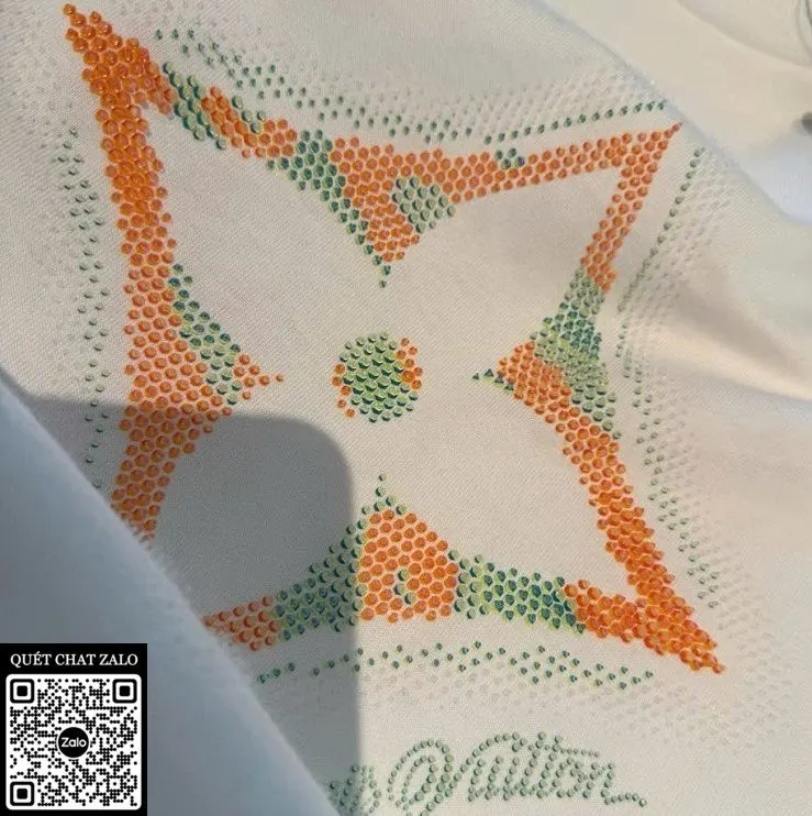 Áo phông nam màu trắng LV mã 13 phong cách nhã nhặn xịn chuẩn form