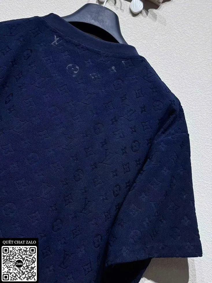 Áo phông nam màu xanh LV mã 13 hiếm phong cách riêng đẳng cấp