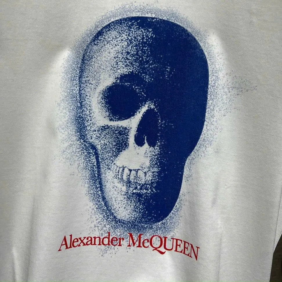 Áo phông nam màu trắng Alexander McQueen mã 1b hàng hiếm thoải mái