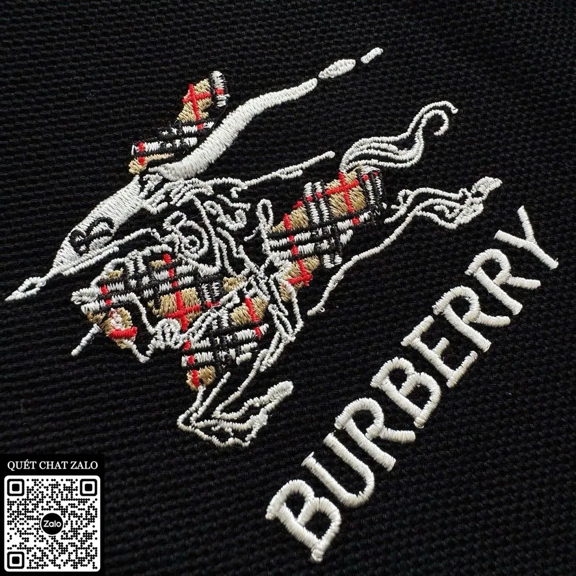 Áo polo nam màu đen Burberry mã 10 BBR chuẩn chỉnh đỉnh chóp