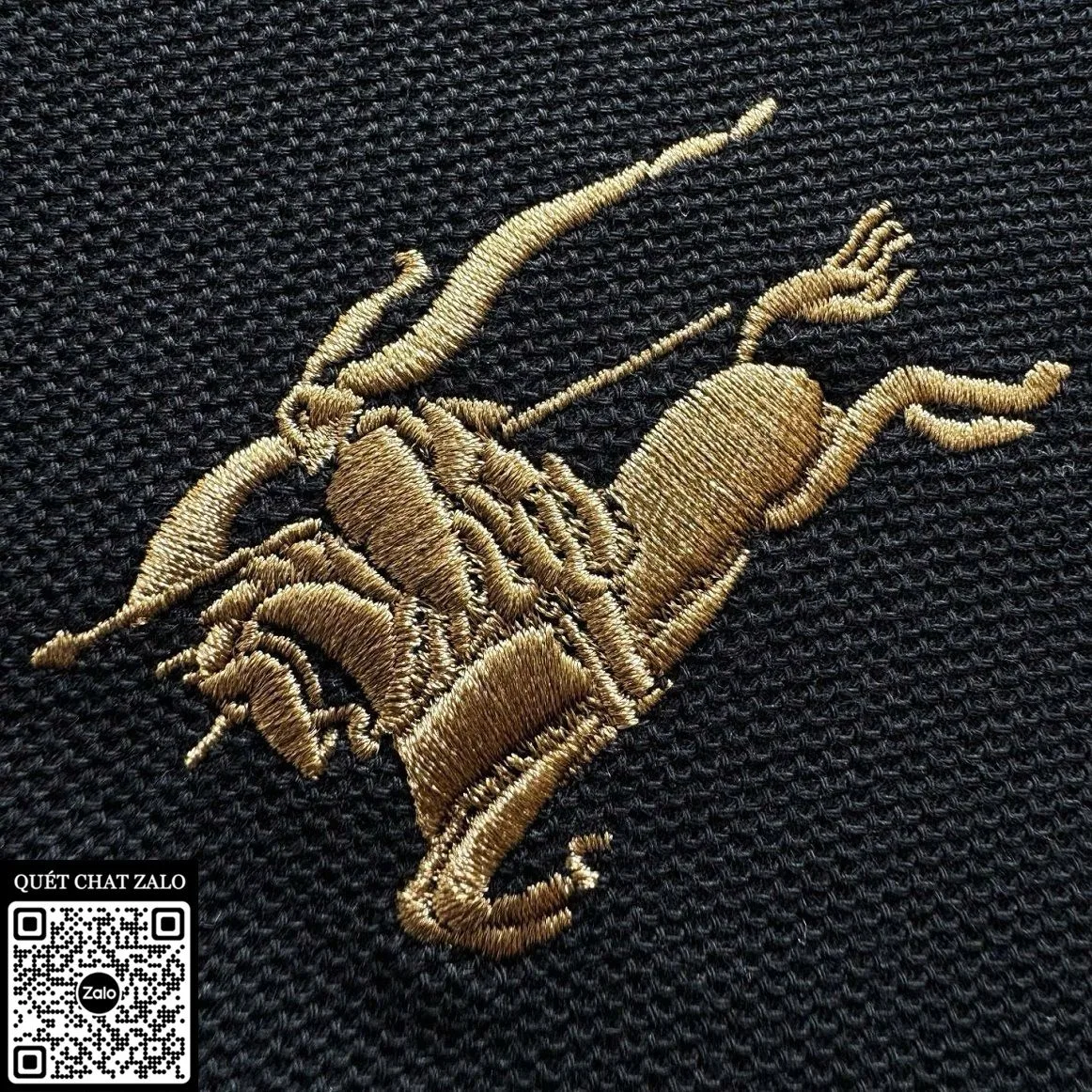 Áo polo Burberry màu đen nam BBR mã 11 limited stock thời trang