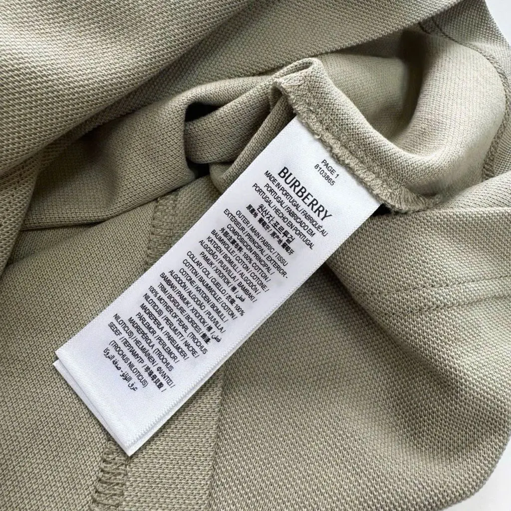 Áo polo Burberry nam màu vàng mã 2 đẳng cấp chất lượng vượt trội