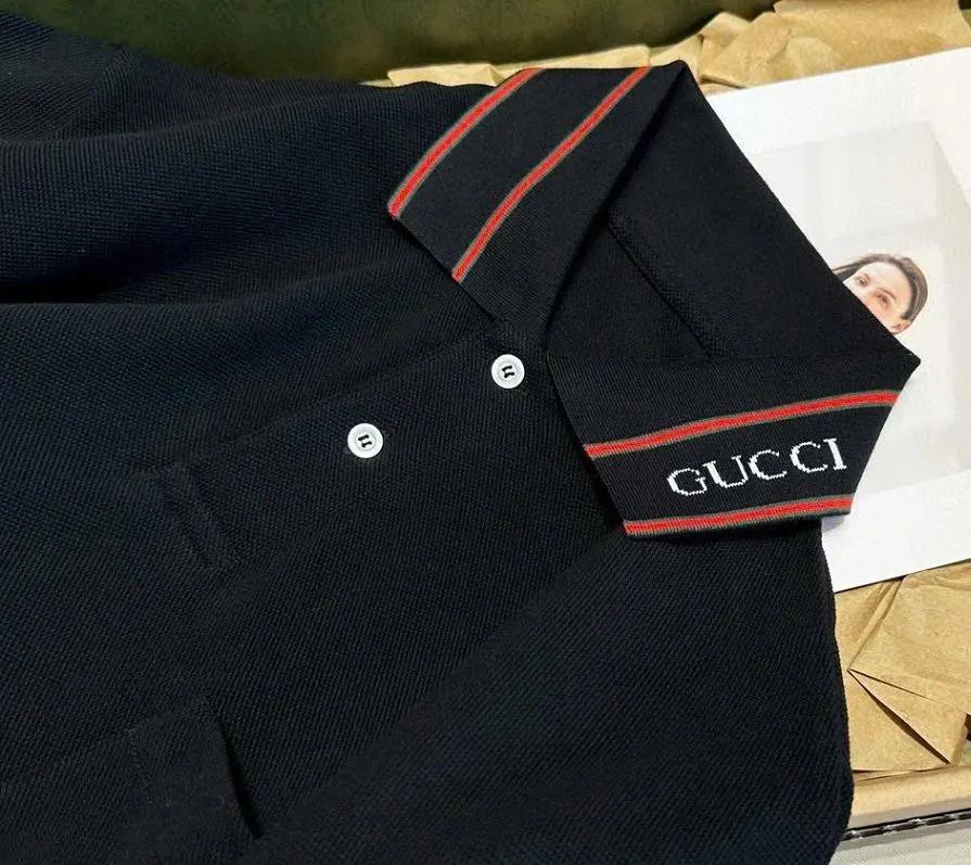 Áo polo nam màu đen DG mã 6 Dolce cá tính mạnh chất lượng cao cấp