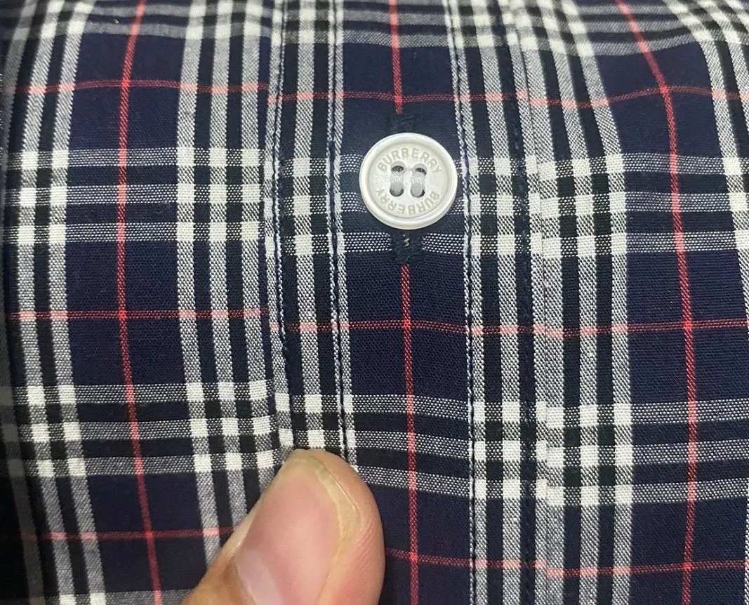 Áo sơ mi nam màu xanh BBR tay ngắn kẻ sọc caro mã 20b tuyệt hảo