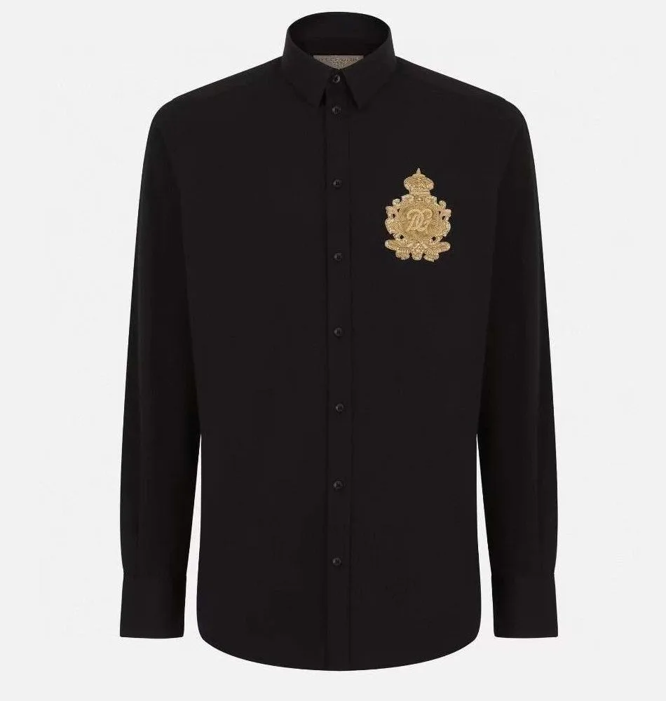 Áo sơ mi nam màu đen Dolce Gabbana tay dài mã 3 tuyệt vời