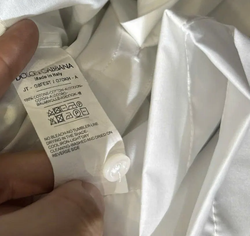 Áo sơ mi trắng Dolce tay ngắn nam mã 2 lên ảnh đẹp premium quality