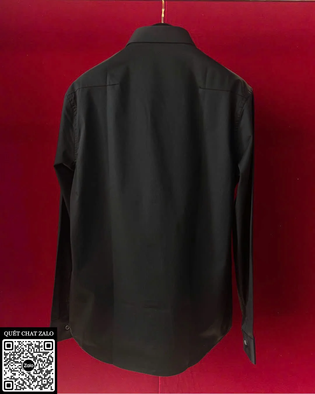 Áo sơ mi nam Dior màu đen tay dài mã 1 cao cấp gọn gàng dáng đẹp
